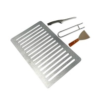 Iwatani Robatayaki Grill Plate Compatible with Grill Plate, Founded 50 Years, A Masterpiece of a Domestic Metal Processing Company, Iron, Stainless Steel (Stainless Steel) 【Direct from Japan】