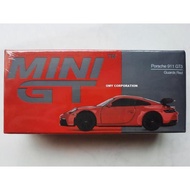 MERAH Mini GT Porsche 911 GT3 Guards Red Mini GT Porsche 911 (992) GT3 red MiniGT Porsche 911 GT3 re