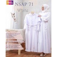 Gamis Anak Nibras NSAP 071 Putih / Baju Gamis Nibras Syari Remaja
