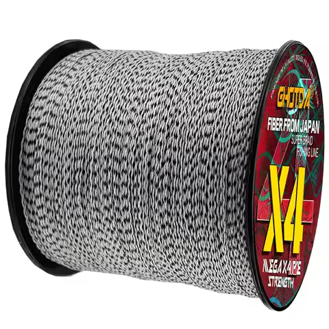 GHOTDA 300M 4 Strands 10-80LB PE Braided Fishing Wire Multifilament Invisible Super Strong Speckle F