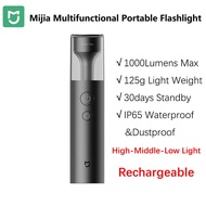Xiaomi Mijia Flashlight Multi Functional 4in1 Rechargeable 3100mAh 1000 lumen IP65 Waterproof Emerge