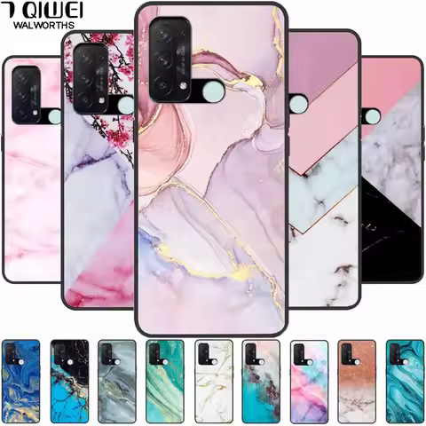 Case for Oppo Reno 5A Cover 3A A54 5G Marble Soft TPU Silicone Phone Covers for Oppo Reno5 A Case Re