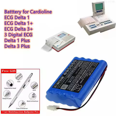 Medical Battery 120222 BATT/110222, 1220211-01, OM11429, EE050319, AMED5062 for Cardioline ECG Delta
