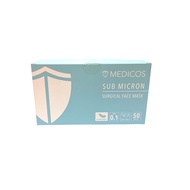 Medicos 3ply Sub Micron Ultra Soft Mask 50s (Aqua Coral)