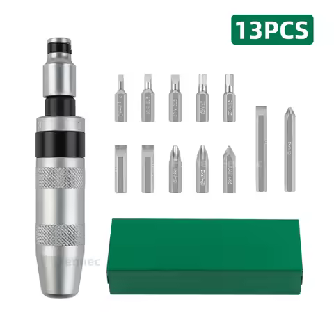 13 Piece Impact Screwdriver Set Hand Impact Driver Bits Heavy Duty Combination Impact Hardware Bits 