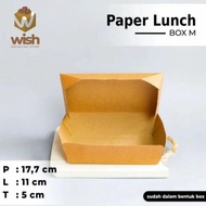 Paper lunch box size M Material ECO kraft foodgrade/Brown paper box
