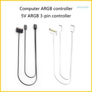 BTM 5V 3Pin ARGB SYNC HUB Transfer Extension Cable Motherboards ARGB SYNC Splitters