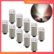 [HRDEAL]Pack of 10 Ba9s LED Light Bulb Lamp Bulb 12V Instrument Lighting White Red