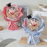 Graduation Gift Crayon Shin-Chan Bobo Ball Bouquet Graduation Cap Crayon Shin-Chan Bouquet for Class