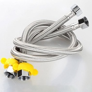 1pc Kitchen Hose Stainless Steel Flexible Plumbing Pipes Bathroom Single Cold Faucet Supply Pipe Hoses G 1/2