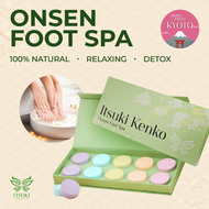 (SET A) Itsuki Kenko Japanese Detox Onsen Foot Spa Natural Detox (10 Tablets)
