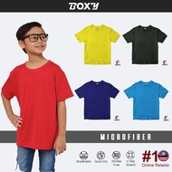 BOXY Baju Budak Microfiber Leher Bulat Lengan Pendek - Kids Microfiber Round Neck Short Sleeve T-shi