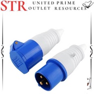 Industrial 3 Pin Plug / Socket 16amp 220v
