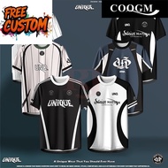 【Custom Name & Number】UNIQUE NATION SPORT MICROFIBER DIAMOND SIMPLE CASUAL JERSEY FOR UNISEX