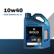 Bold 10w40 4L Semi Synthetic SN Engine Oil Car Lubricant 10w-40 4Litre Minyak Hitam Enjin ( Proton /