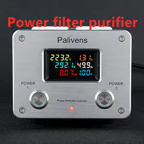 3000W 15A audio AC power filter power socket LED digital display audio noise filter lightning protec