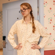 จัดส่ง 19 DEC lookbookpetite tommy shirt (adult) dreamy bow  เสื้อเชิ้ตผู้หญิงแขนยาวรุ่น tommy ลาย d