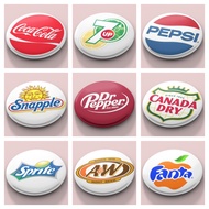 Softdrinks Soda Drinks Coke Pepsi dr. Pepper mountain dew Canada Dry Pin Buttons Badge
