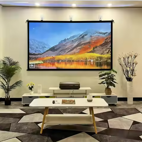 XIAOHUI Anti-light Projector Screen Frame 100 inch Fixed Frame Projector Screen Ambient Light Reject