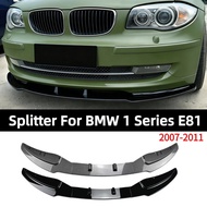 For BMW 1 Series E81 E87 E82 E88 LCI 2007-2011 Front Splitter Bumper Lip Spoiler Guard Decoration Tu