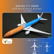 Boeing 777-300ER KLM_Orange Pride Livery Commercial Airplane Paper Model