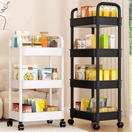 Trolley Rack Kitchen Floor Bathroom Movable Snack Multi-Layer Bathroom Baby Bedroom Book Storage Shelf