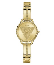 GUESS-TRI BELLINI GUESS Ladies Gold Tone Analog Watch-Watches-Gold