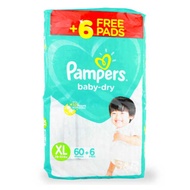 Pampers Baby Dry Taped Diapers XL Pcs