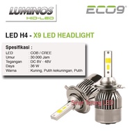 3 Color Car Headlight LED Headlamp Headlight H4 HiLo / Single Beam Foglamp H11 HB3 9005 HB4 9006 Eco