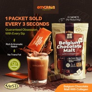 EMGRAIN VEGAN COLLAGEN WITH  BELGIUM CHOCOLATE MALT （10 SACHETS PER PACK）