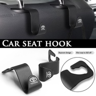 1/2Pcs Car Seat Back Hooks Accessories Portable Hanging Bag Rack For Toyota Camry Altis Vigo Fortuner CHR Vios Yaris Ativ Hilux REVO Avanza sienta hiace innova