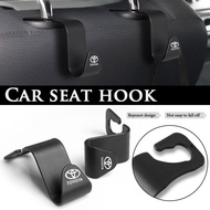 1/2Pcs Car Seat Back Hooks Accessories Portable Hanging Bag Rack For Toyota Camry Altis Vigo Fortune