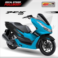 STKER VARIASI MOTOR PCX DECAL FULL BODY-STIKER LANGSUNG CETAK TERMURAH MOTOR PCX BLOK BODY-EMB742