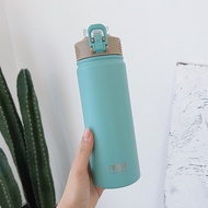 Original Tyeso thermos cup with handle water cup 304 stainless steel double-layer vacuum thermos bottle built-in straw water cup hot and cold water bottle outdoor sports water cup