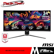 MSI MPG 341CQPX QD-OLED | 34-INCH | UWQHD | 240HZ | 0.03MS | CURVED GAMING MONITOR