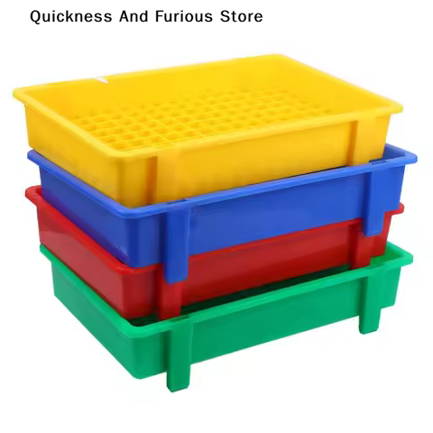 【TO】1PCS Thickened Plastic Lithium Battery Storage Box For 18650 Cells - Divided Transport And Turno