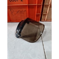 Flat Visor Helmet Visor Retro Bogo Helmet 3 Buttons All Retro Bogo Helmets