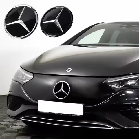 3D ABS Car Front Grille Badge Cover Star Logo Emblem Accessories For Mercedes-Benz A/B/C/E/G/V/R Cla