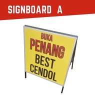 Signboard type A papan iklan mudah alih papan tanda kedai jenis A