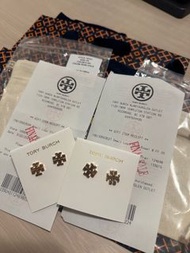 ( 加拿大代購 full set連單據 香港現貨) Tory Burch  TB Toryburch earring ear ring 耳環