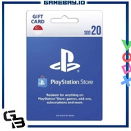 PSN Card Playstation SGD 20 / 20 DOLLAR Network Singapore / Singapura / Singapur Wallet $20 / USA / 