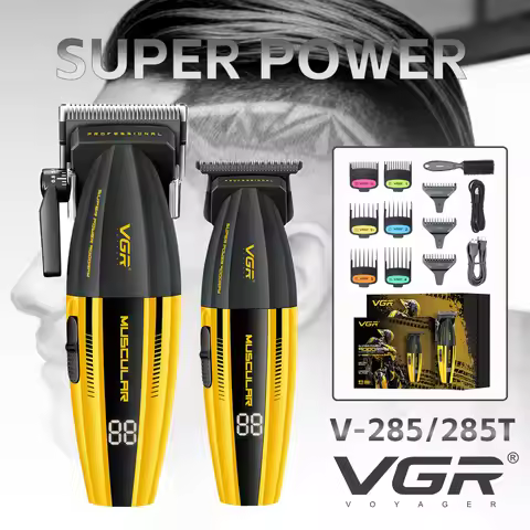 VGR 9000RPM Hair Clipper Professional Clippers Adjustable Haircut Machine Cordless Hair Trimmer Elec