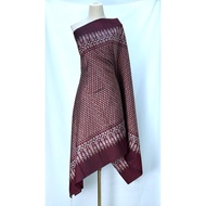 Silk Sarong 2 Baskets Size: Width 95 Cm. Length 2 Yards Purple Base Mangosteen Shell Code R1Q-ST-49