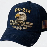 Topi, Hat, Cap, Topi Lelaki Washed Cotton Printed Hat 250th Anniversary Eagle Commemorative Cap DD-2