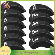 Golf Iron Head Covers 11-Piece Set- Thickened Rubber, Fits Most Irons, Impact-Resistant Golf Club Co