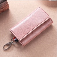 Men And Women Leisure Key Bag Home Candy Color Multi-Function Change Card Key Bag Lacquered Waist Car Key Bag