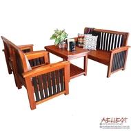 Abubot Sala Set Slatt Mahogany set of 4