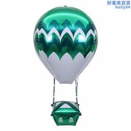 孔明燈氣球鋁膜熱氣球立體升空氦氣球自封口氣球打氣筒充氣不飛