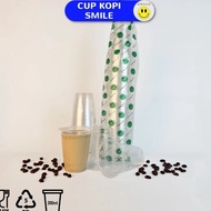 50PCS PLASTIC CUPS 12OZ, 14OZ, 16OZ POP ICE CUPS PLASTIC CUPS - BENING