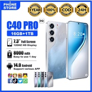 8000mAh 5G Phone 16GB RAM 1TB ROM Android 14 7.3 Inch Dual SIM HP Handphone Ready Stock 1 Year Warra